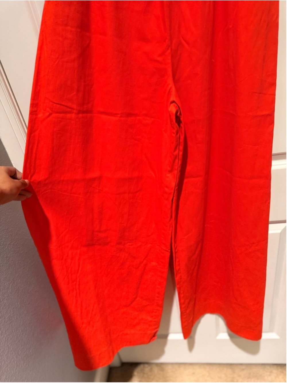 Women's AMUR One-Shoulder Cutout Jumpsuit Size 4 Orange - Picture 5 of 8
